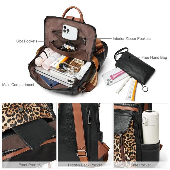 Backpack Purse for Women Fashion Leather Backpack Purse Designer Travel?